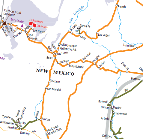 New Mexico Coal Map