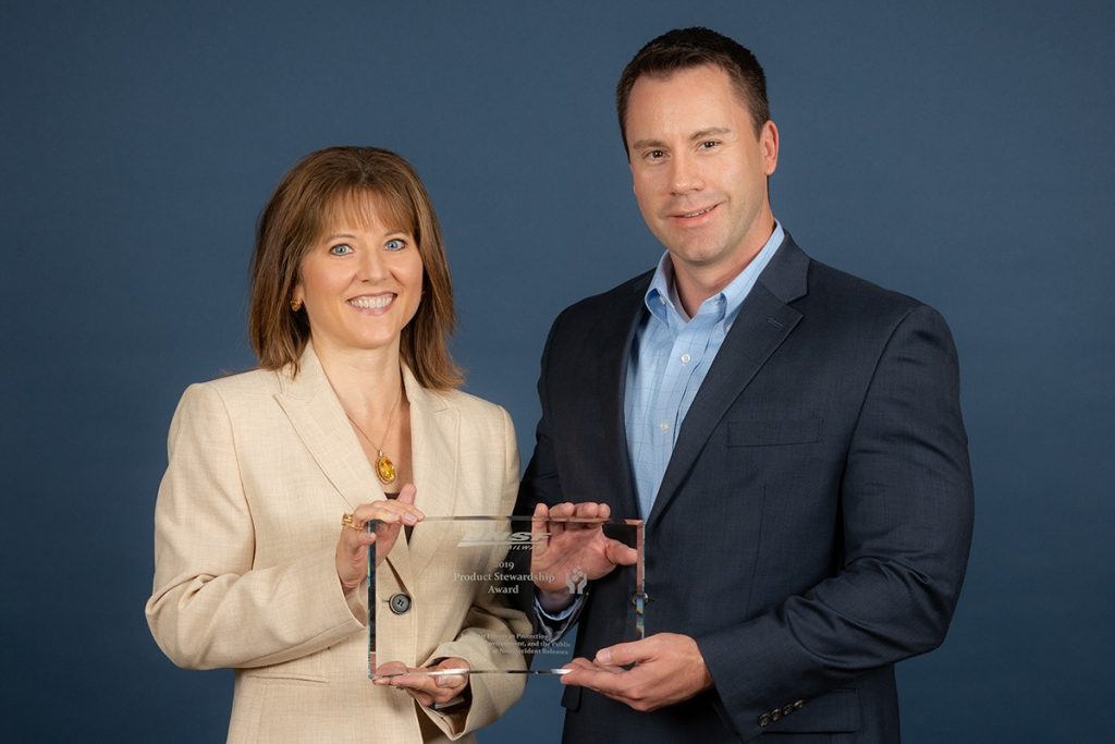 Meridith Pearson with Occidental Chemical Corp. and BNSF’s Zac Roskilly.