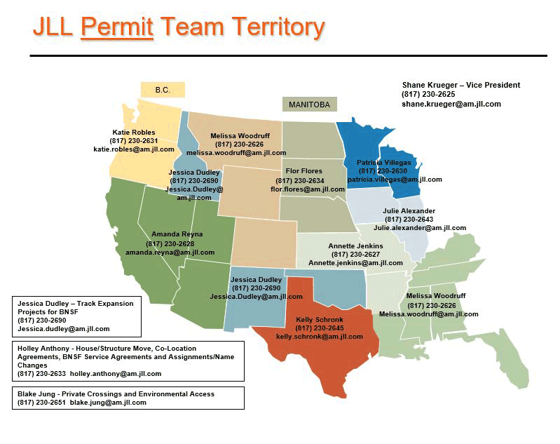 BNSF Jones Lang LaSalle Brokerage, Inc. Contacts