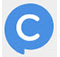 Blue chat icon
