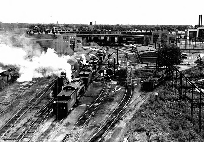 Emporia’s mechanical facilities helped keep freight moving across the network. Emporia’s mechanical facilities helped keep freight moving across the network.