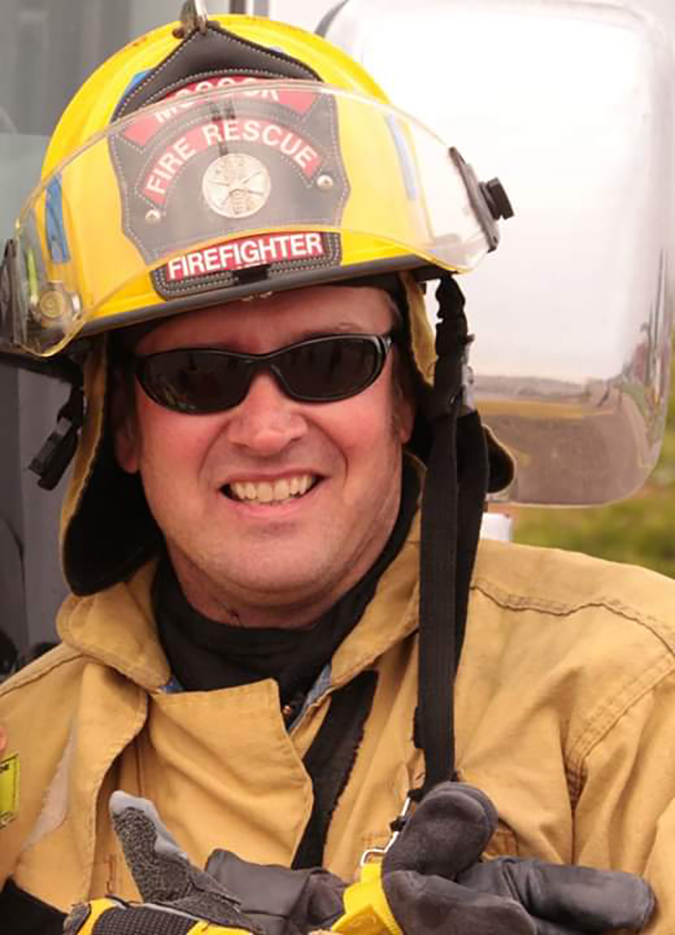 Don Lannigan is a volunteer firefighter and EMT with the McCook, Nebraska, Fire Department. 