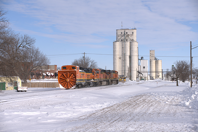 At Utica, Nebraska, the plow continues westward.