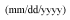 Enter Payment Date in mm/dd/yyyy or mm-dd-yyyy or mm/dd format