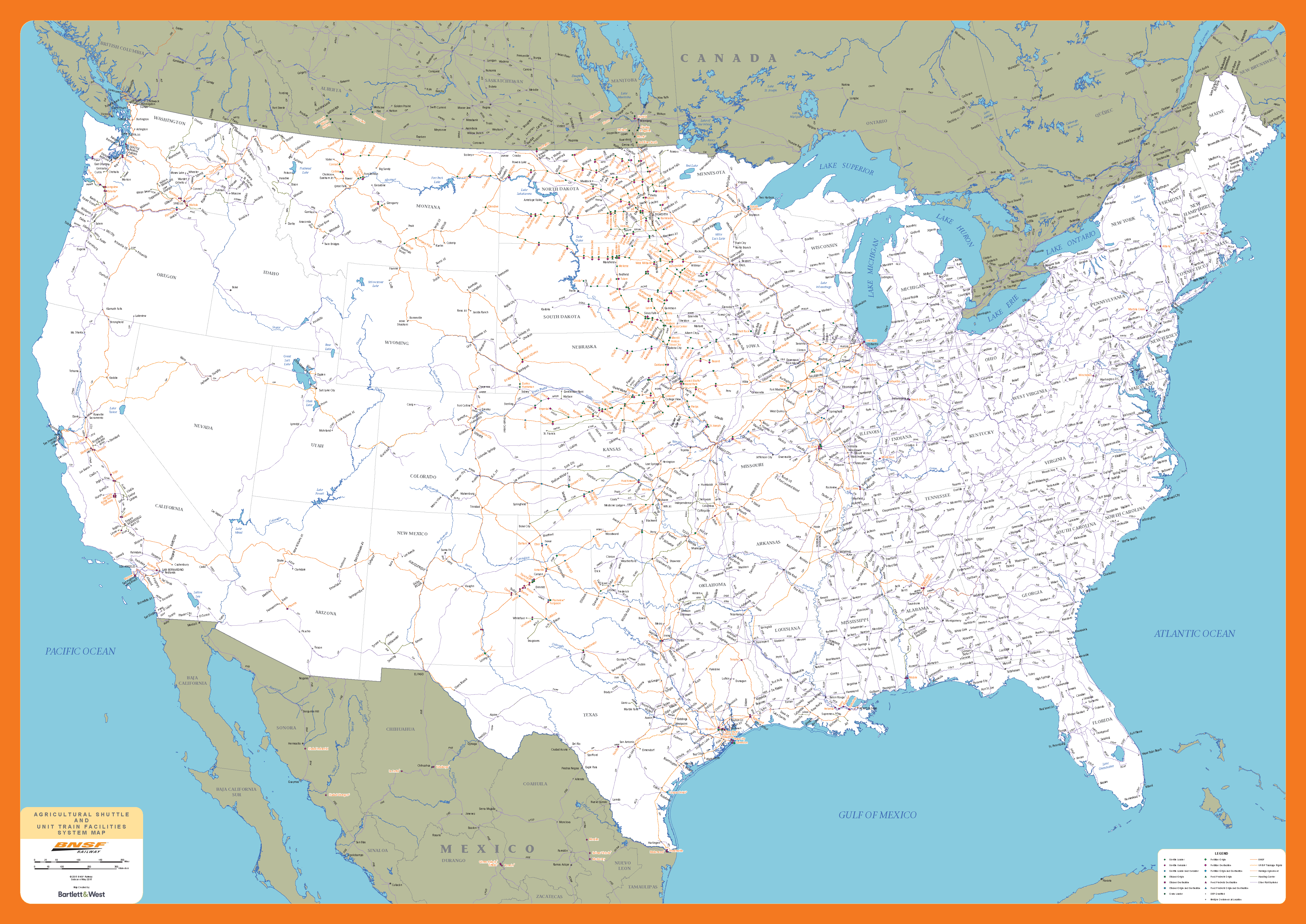 Rail Network Maps BNSF