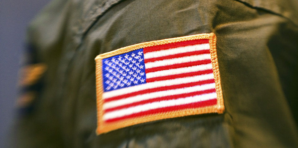 American Flag Badge