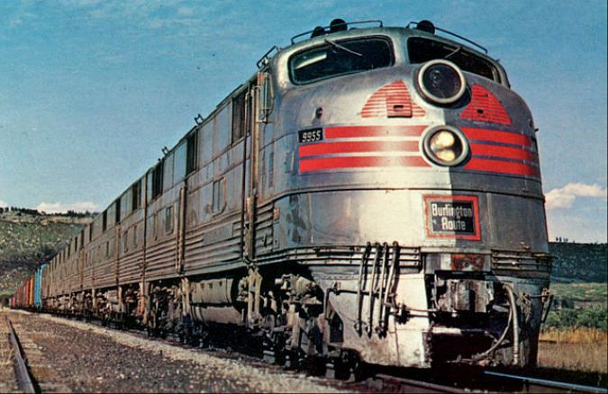 A CB&Q locomotive in 1967