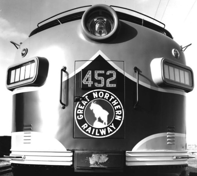 Nose of a diesel electric GN locomotive