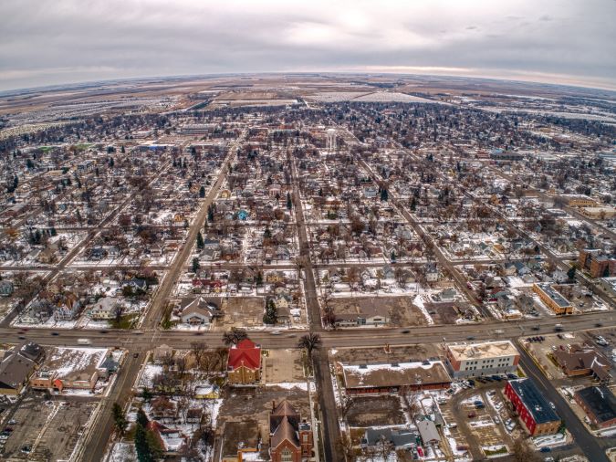 Aerial view of Aberdeen 