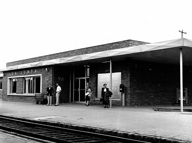 The station built in the 1950s The station built in the 1950s