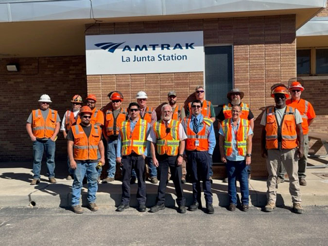 The joint BNSF-Amtrak team The joint BNSF-Amtrak team