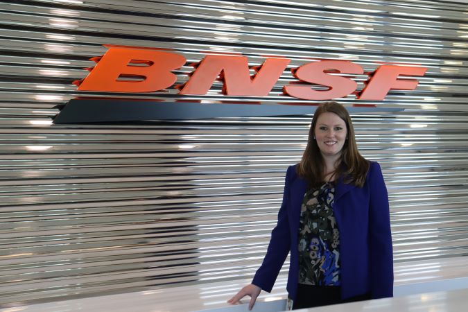 Katrina Bucknall at BNSF headquarters. 