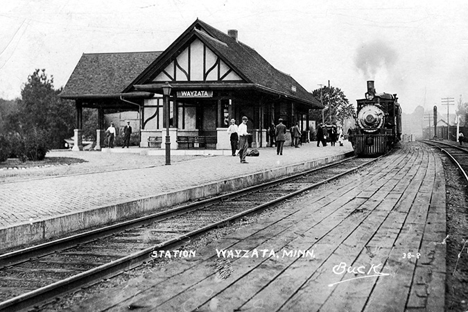 Photo Courtesy of Wayzata Historical Society: Wayzata Depot around 1920