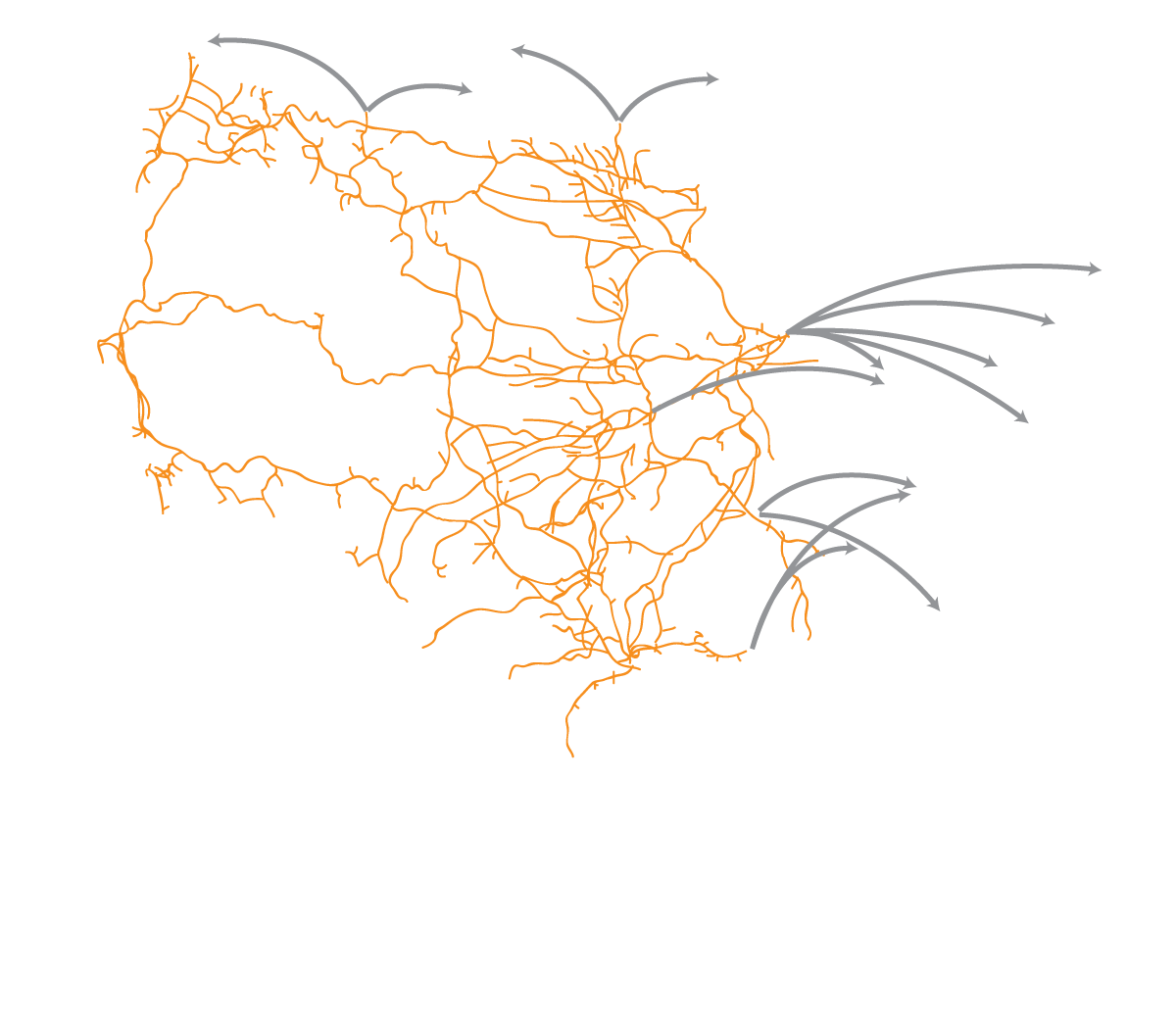 BNSF Mexico Network