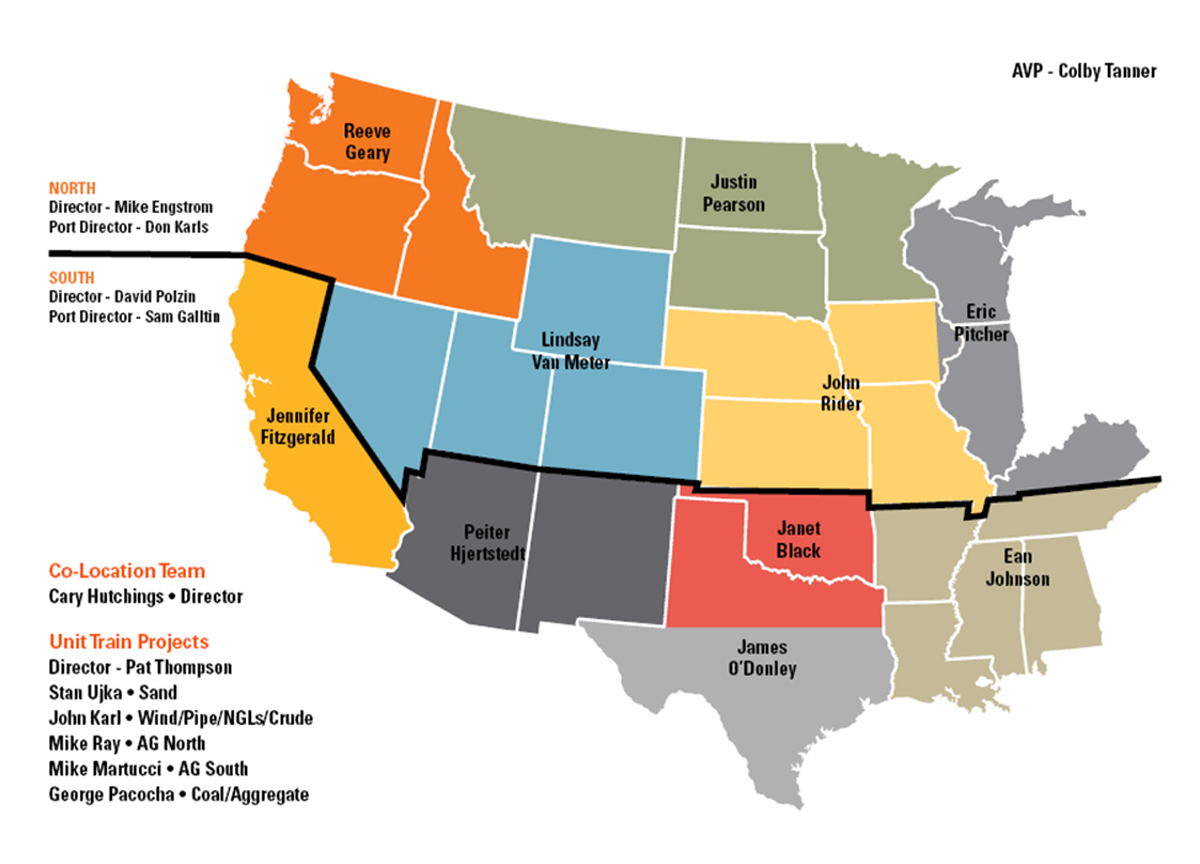 BNSF Railroad System Map